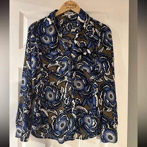 Floral Button-Up Blouse